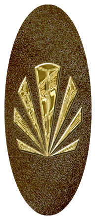 Gold Sunburst Shimmer Brown